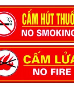 bảng cấm lửa - cấm hút thuốc