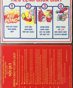 bộ bảng nội quy + tiêu lệnh