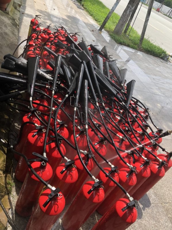 Bơm Sạc Bình Chữa Cháy Tại Tân Uyên